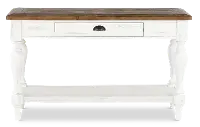 Augusta White Sofa Table