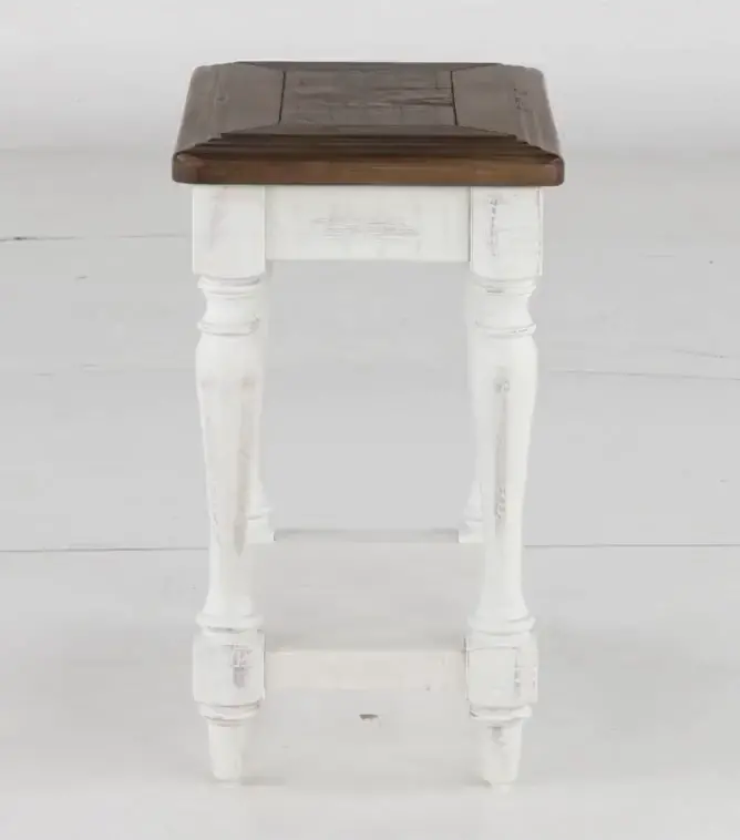 Augusta White Chairside Table-5