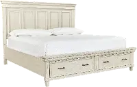Carmen Ivory King Storage Bed