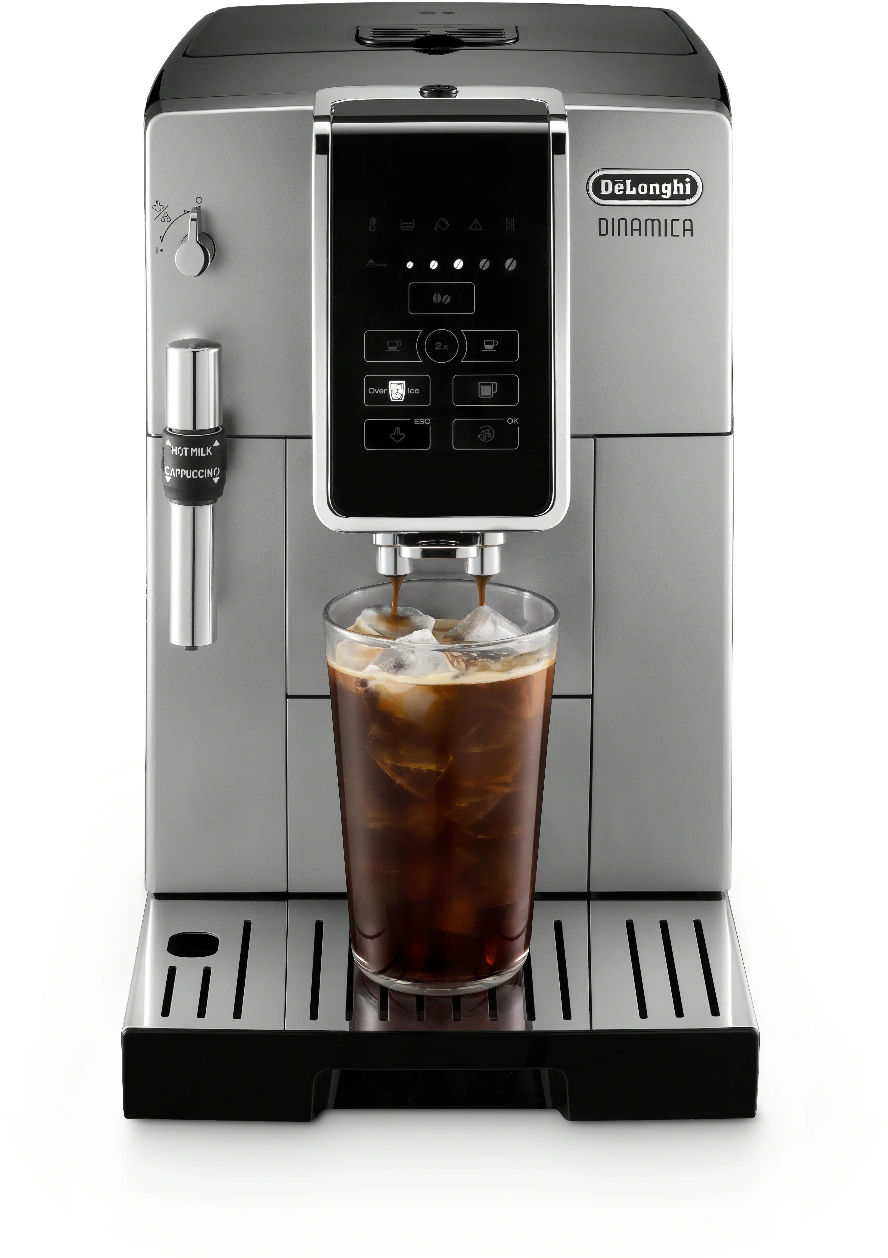 ECAM35025SB De'Longhi Dinamica TrueBrew Over Ice™ Coffee and Espresso Machine - Chrome-3