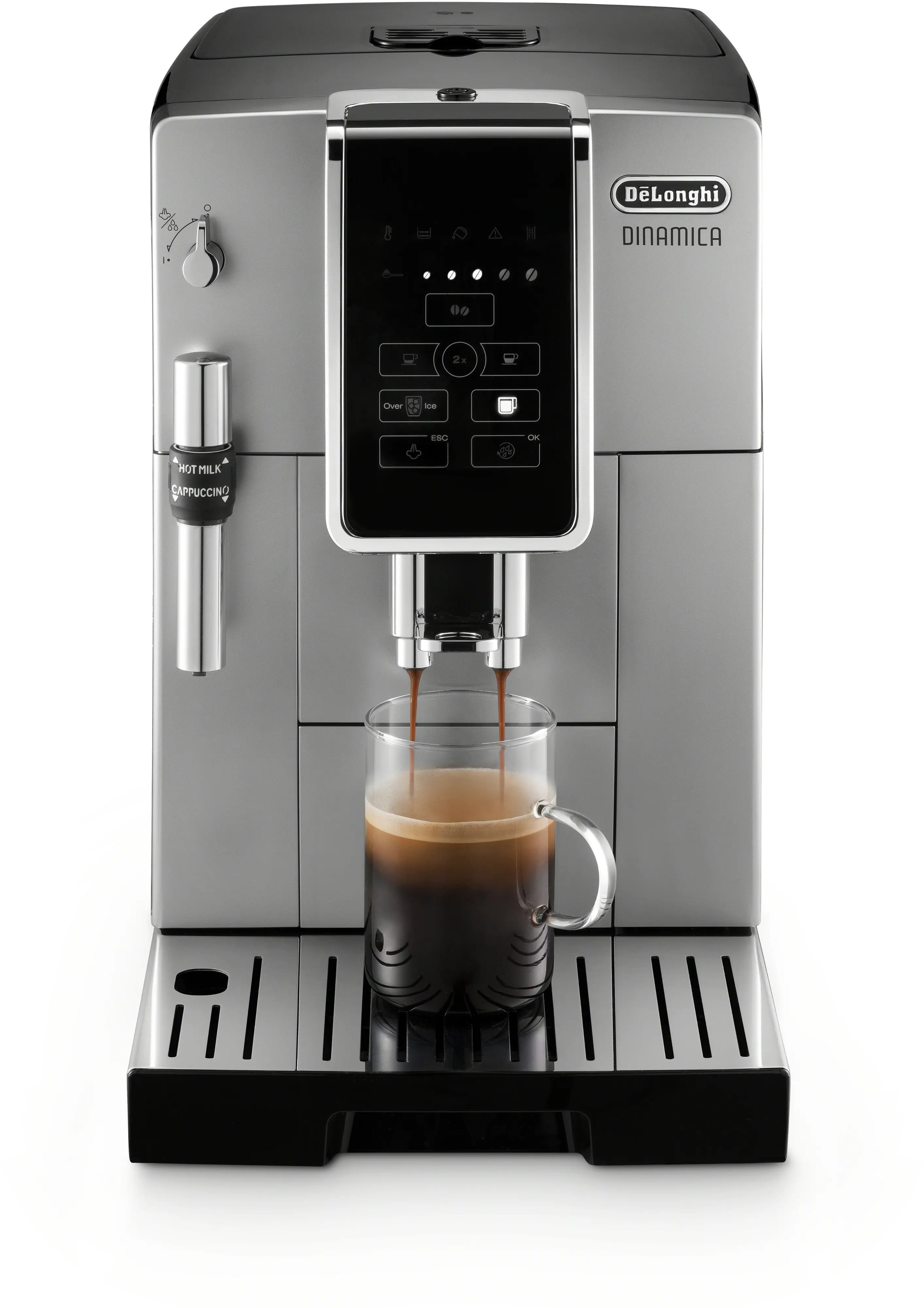 ECAM35025SB De'Longhi Dinamica TrueBrew Over Ice™ Coffee and Espresso Machine - Chrome-4