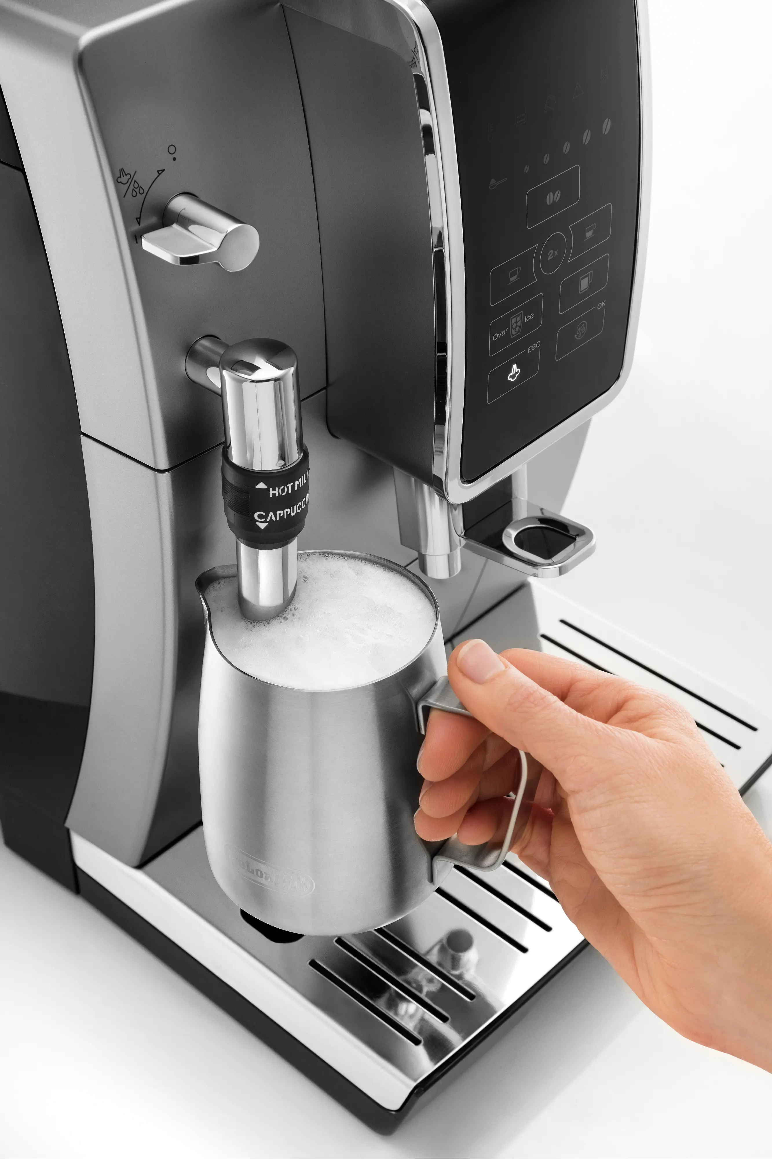 ECAM35025SB De'Longhi Dinamica TrueBrew Over Ice™ Coffee and Espresso Machine - Chrome-6