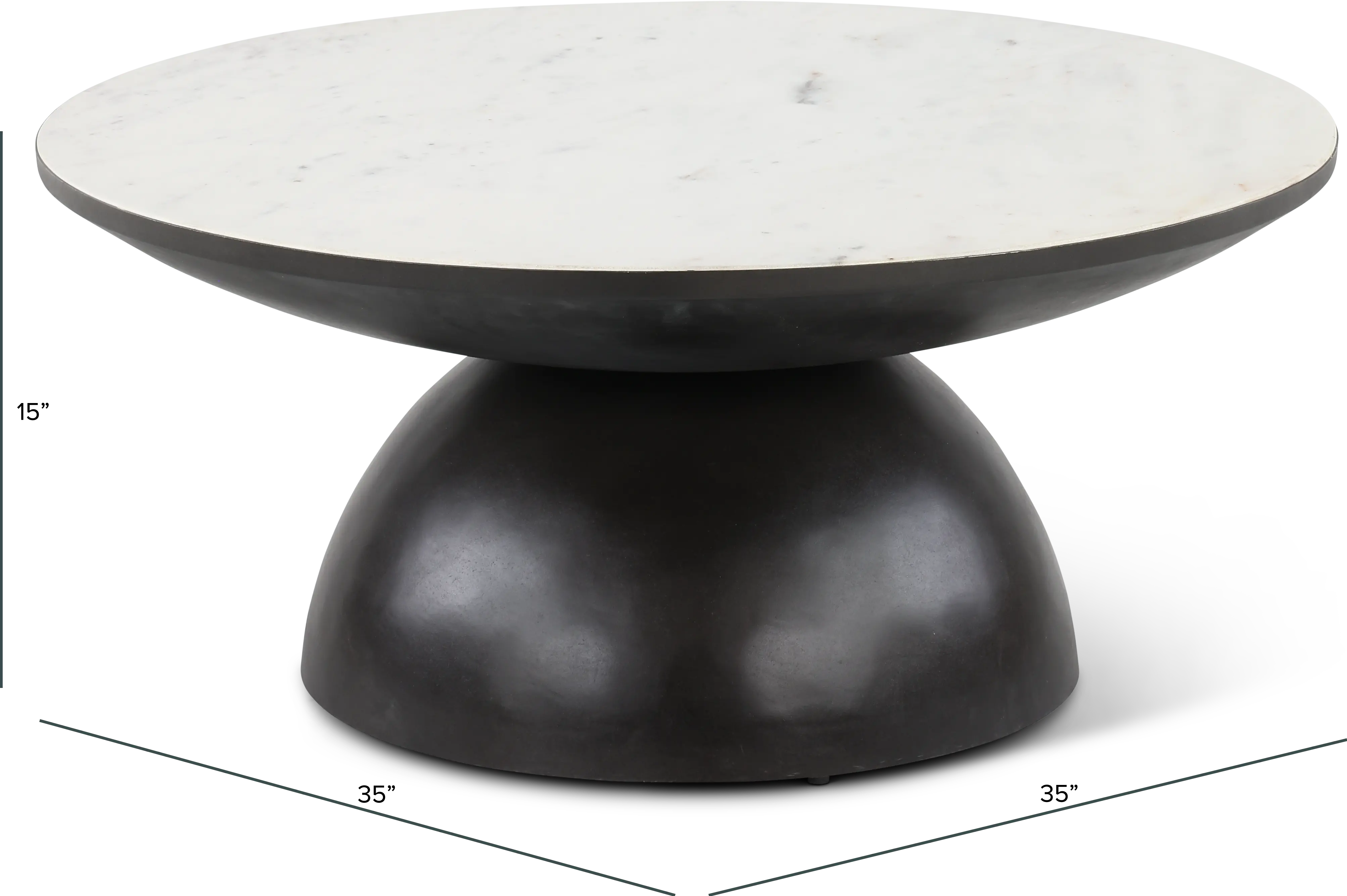 Circularity Black and White Coffee Table-3