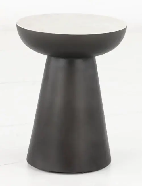 Circularity Black and White End Table-4