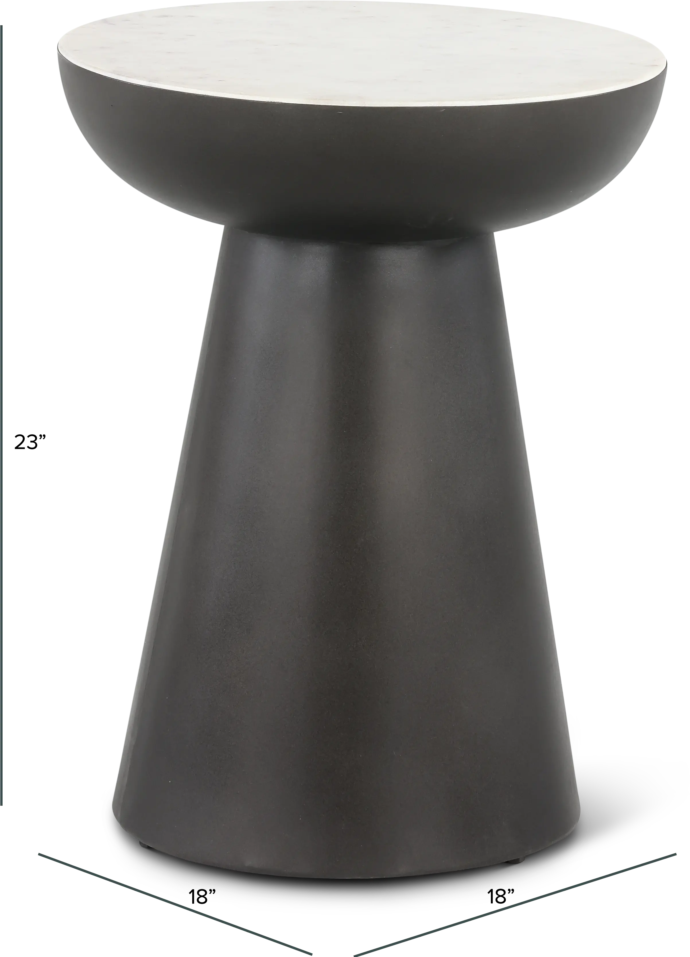 Circularity Black and White End Table-3