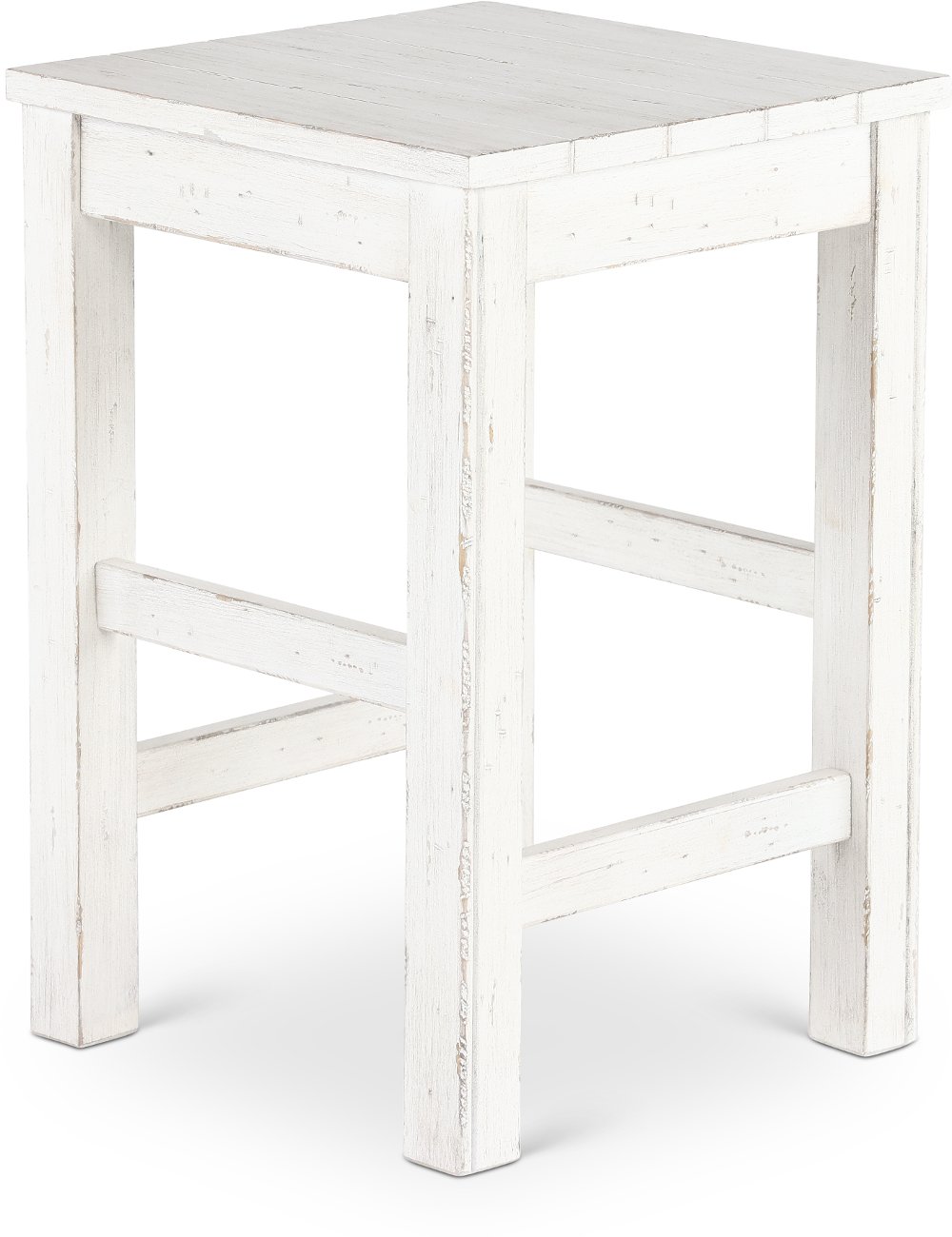 River Place White Sofa Stool