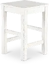 237-OT9000 River Place White Sofa Stool