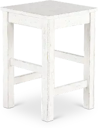 237-OT9000 River Place White Sofa Stool