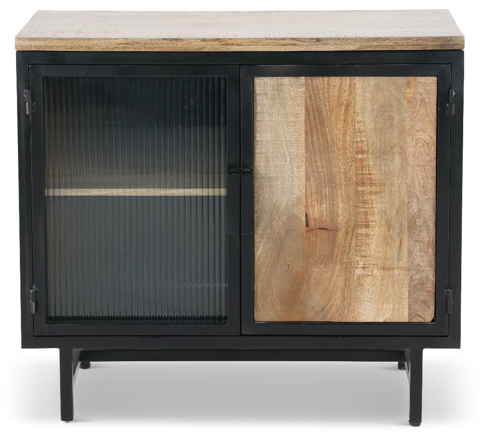 Bartram Natural and Black Cabinet
