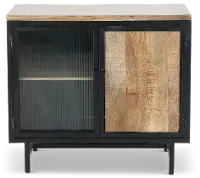 Bartram Natural and Black Cabinet