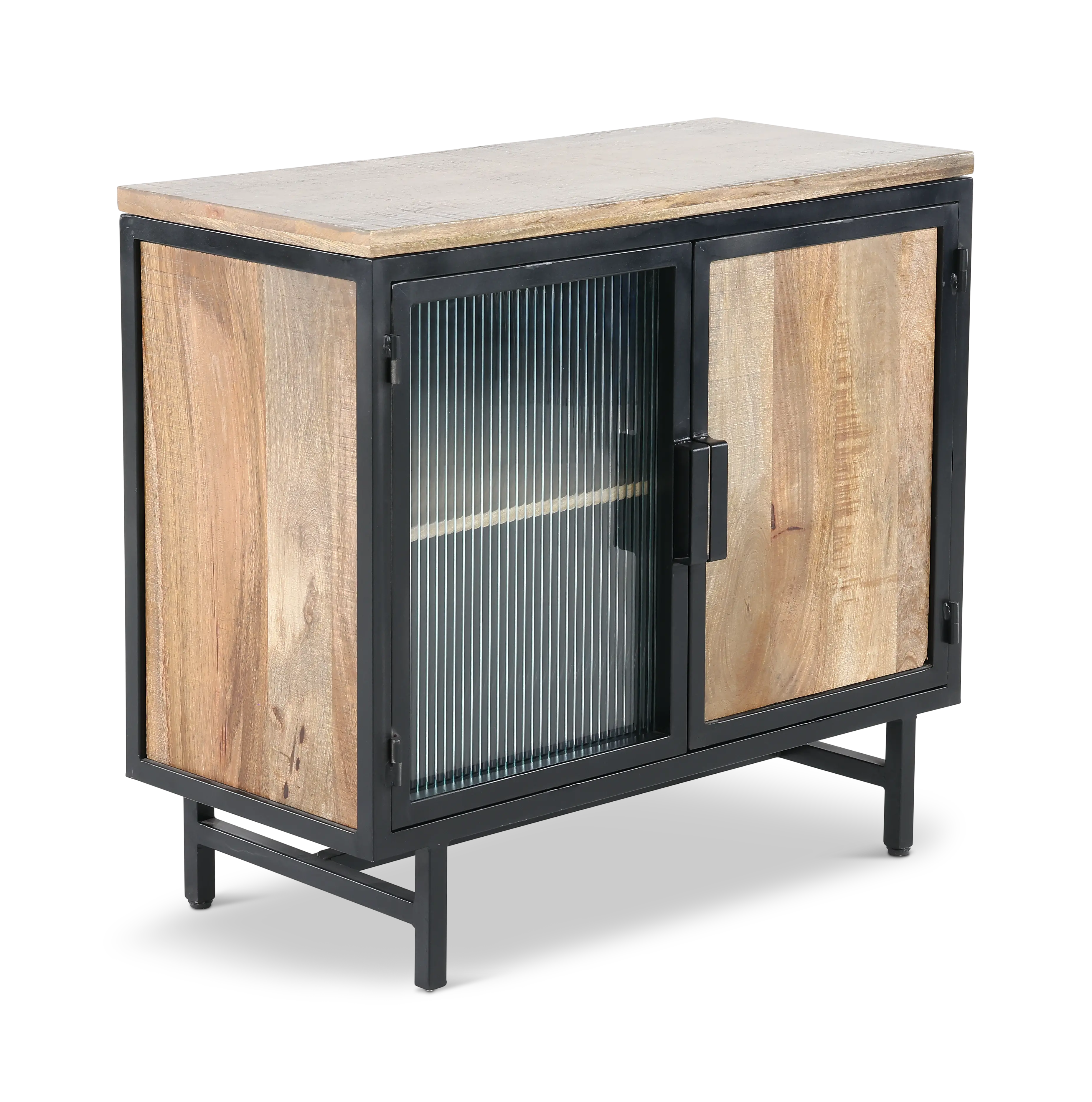 Bartram Natural and Black Cabinet-2