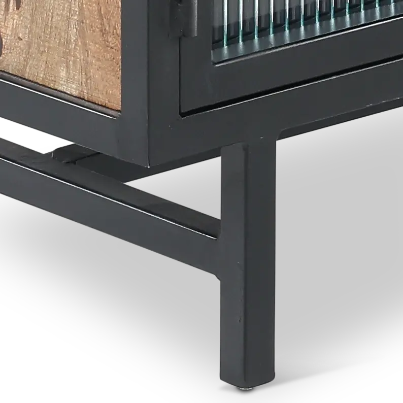 Bartram Natural and Black Cabinet-6