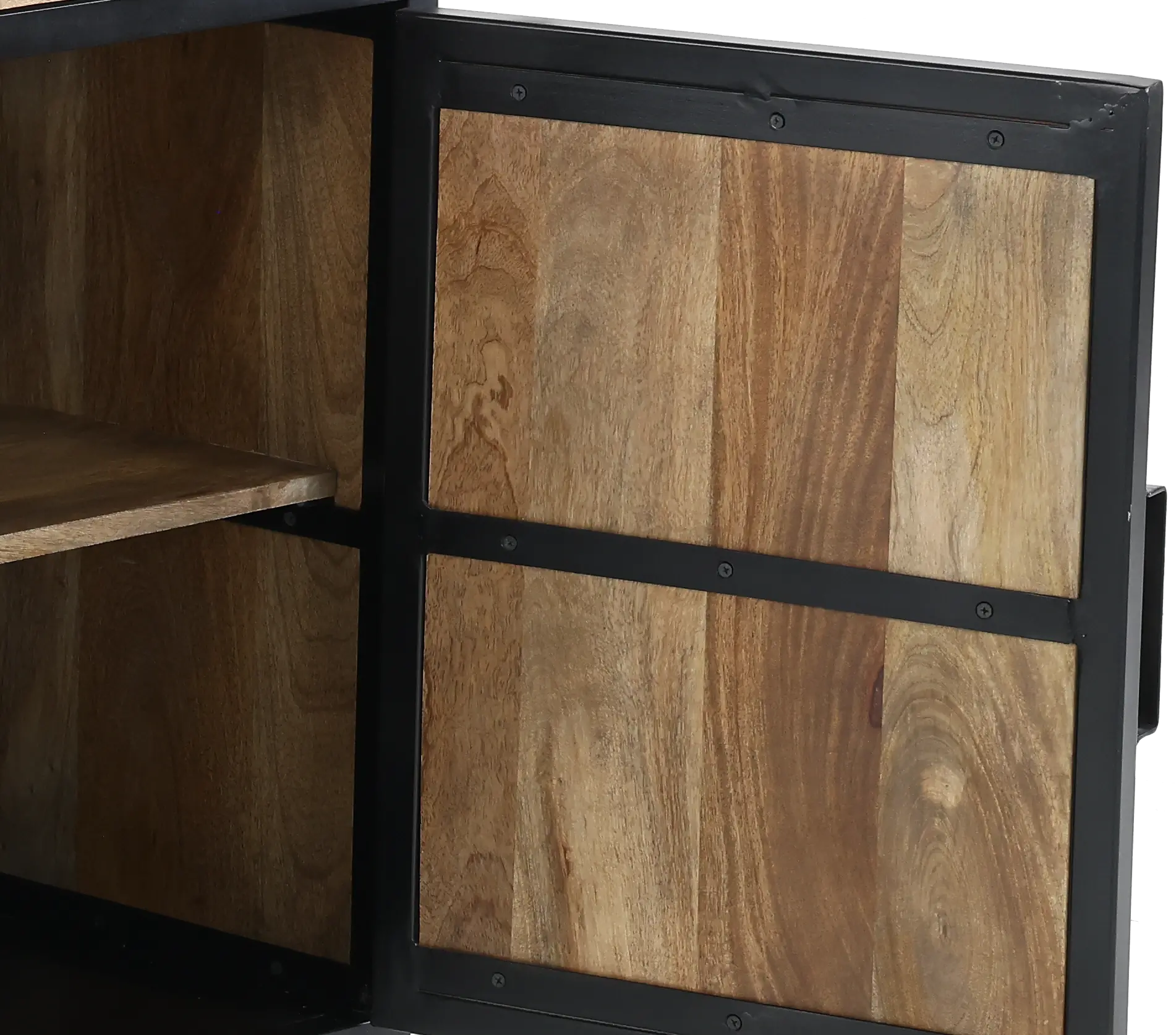 Bartram Natural and Black Cabinet-7