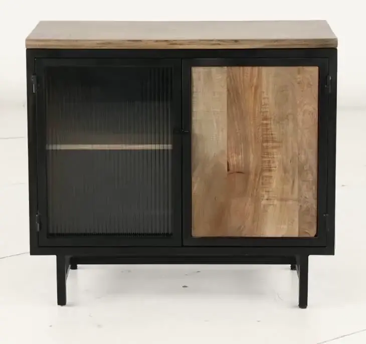 Bartram Natural and Black Cabinet-8