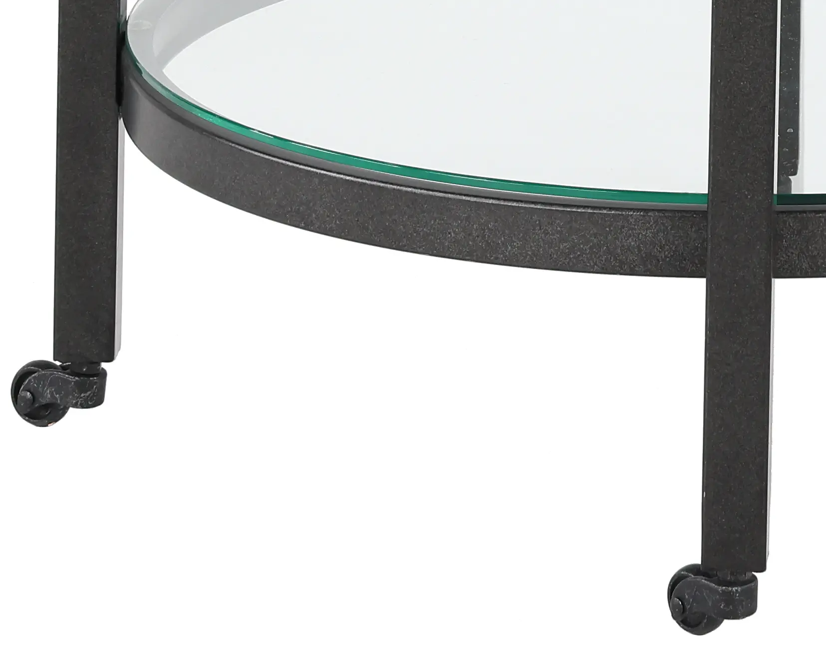 Whitman Black and White Marble End Table-5