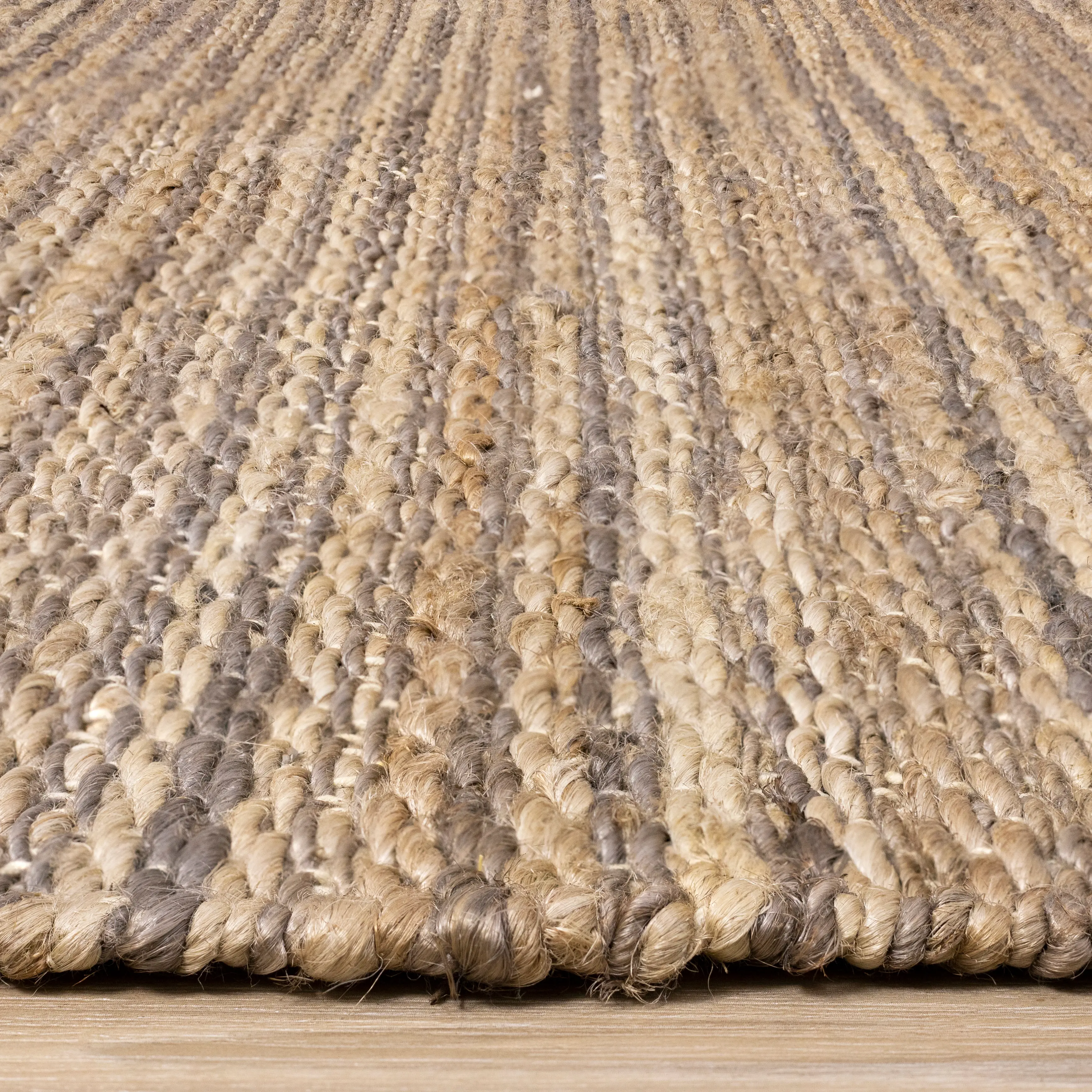 Naturals 5 x 8 Braided Jute Area Rug-5