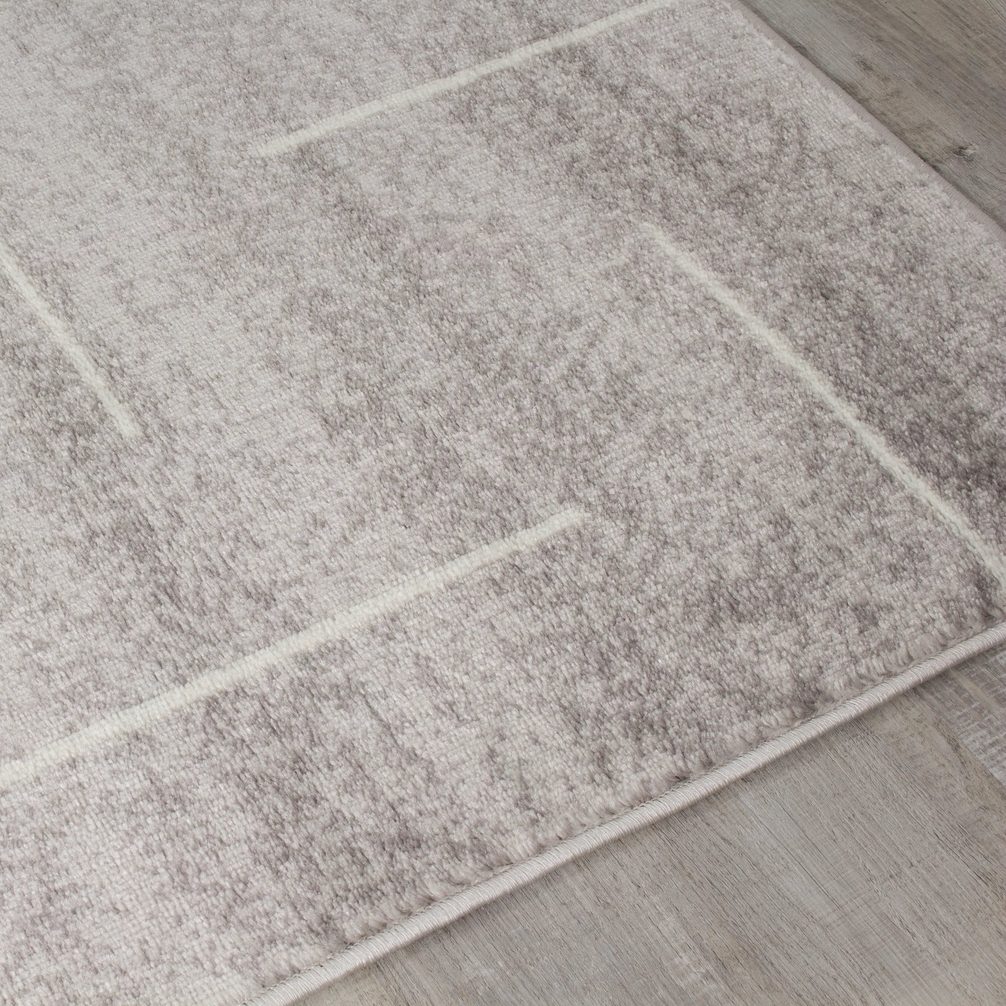 Merit Gray Lines 5 x 8 Area Rug-4