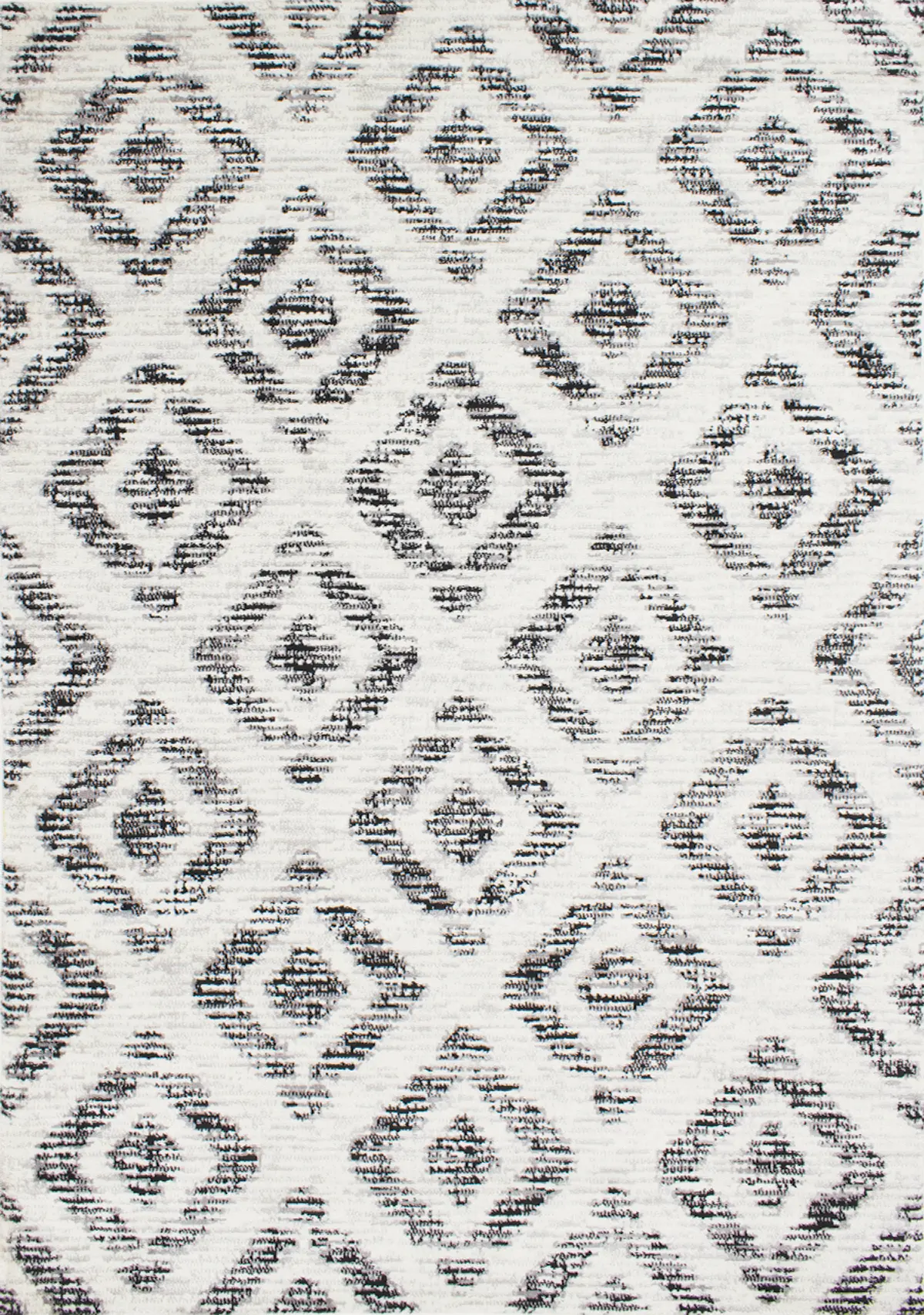 Merit Grey 8 x 10 Diamond Pattern Area Rug-1