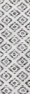 Merit Grey Diamond Pattern 7 Foot Runner Rug