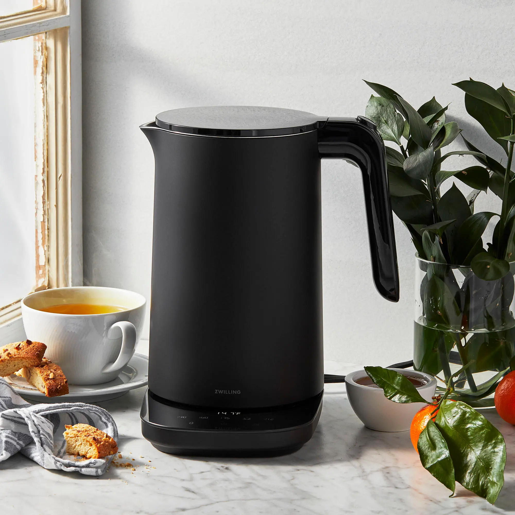 Zwilling Enfinigy 1.56 qt Cool Touch Stainless Steel Electric Kettle - Black-2