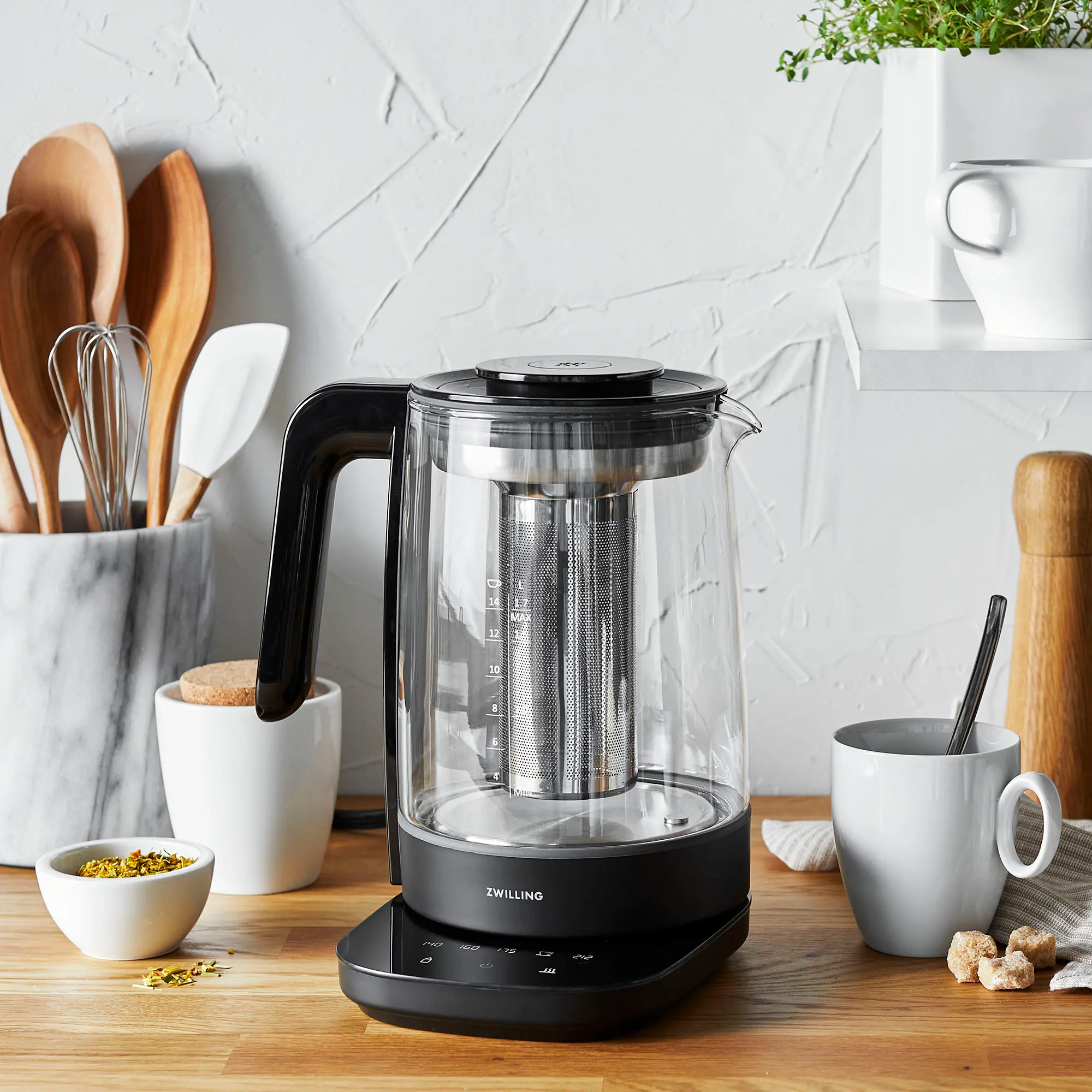 Zwilling Enfinigy Electric Glass Kettle - Black-6