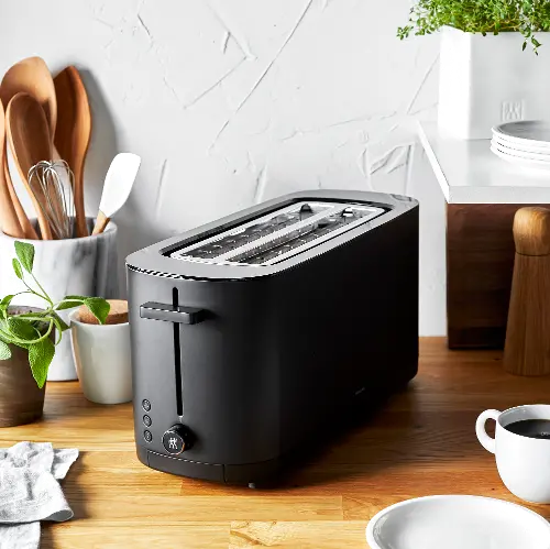Zwilling Enfinigy 2-Slice Long Slot Toaster - Black | RC Willey