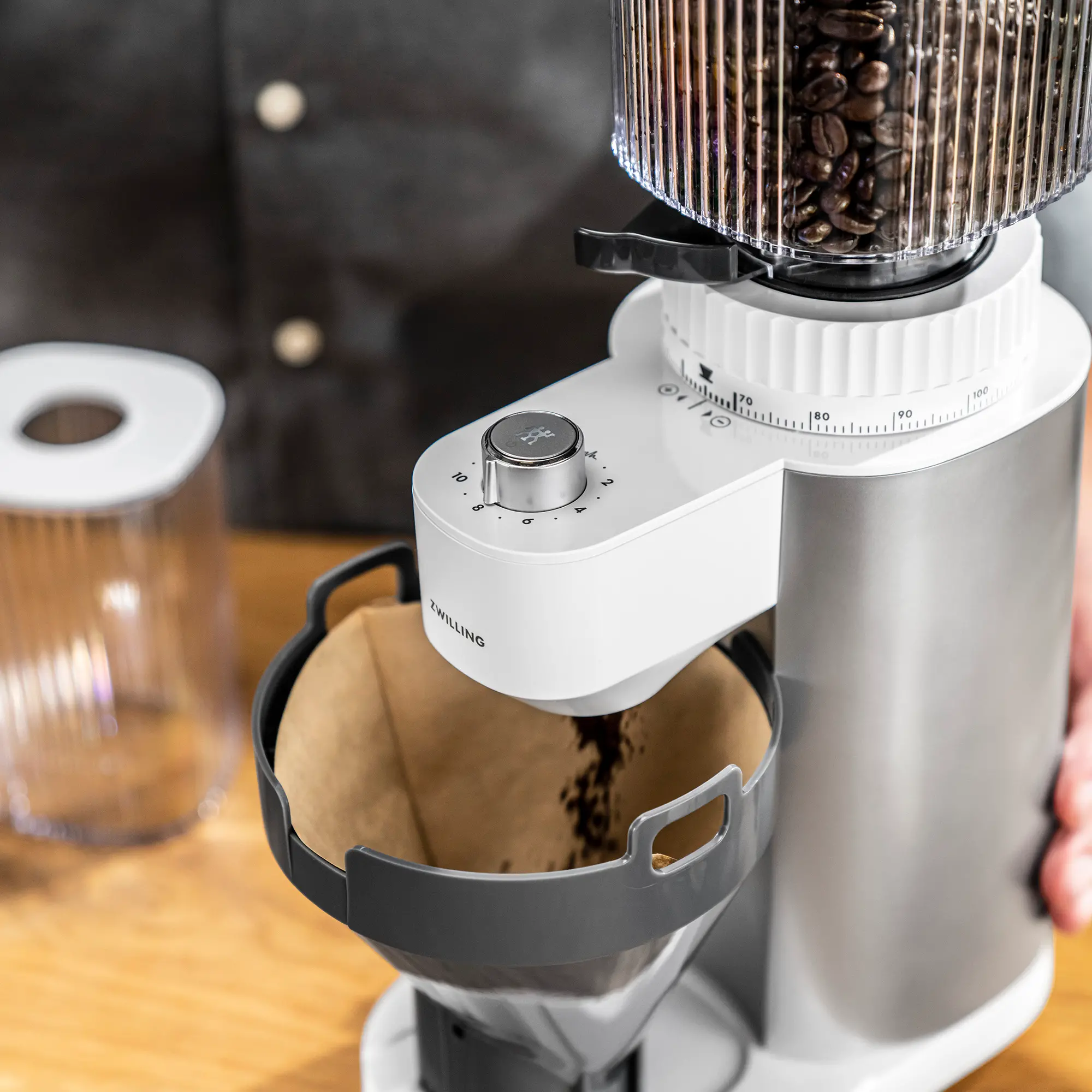 Zwilling Enfinigy Coffee Bean Grinder - Silver-5
