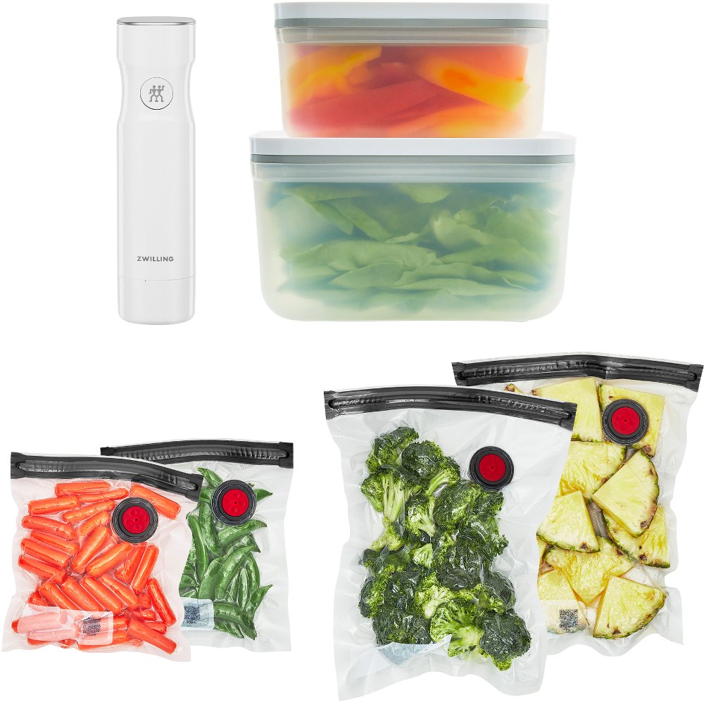 Zwilling Fresh & Save 7-pc Vacuum Sealer Machine Starter Set - Plastic