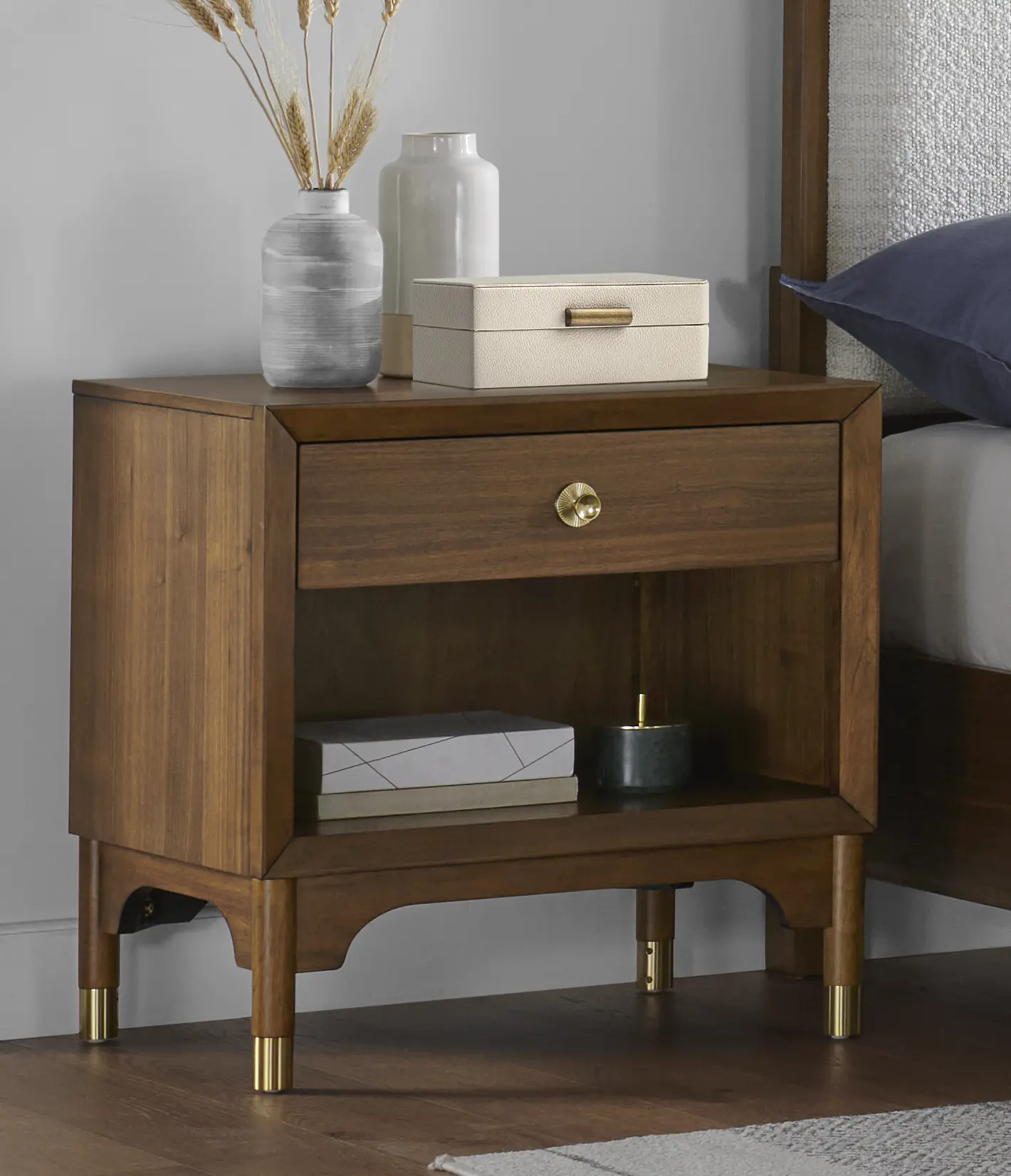 Margo Walnut Brown Nightstand-2