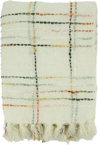 Crosshatch Spring Throw Blanket