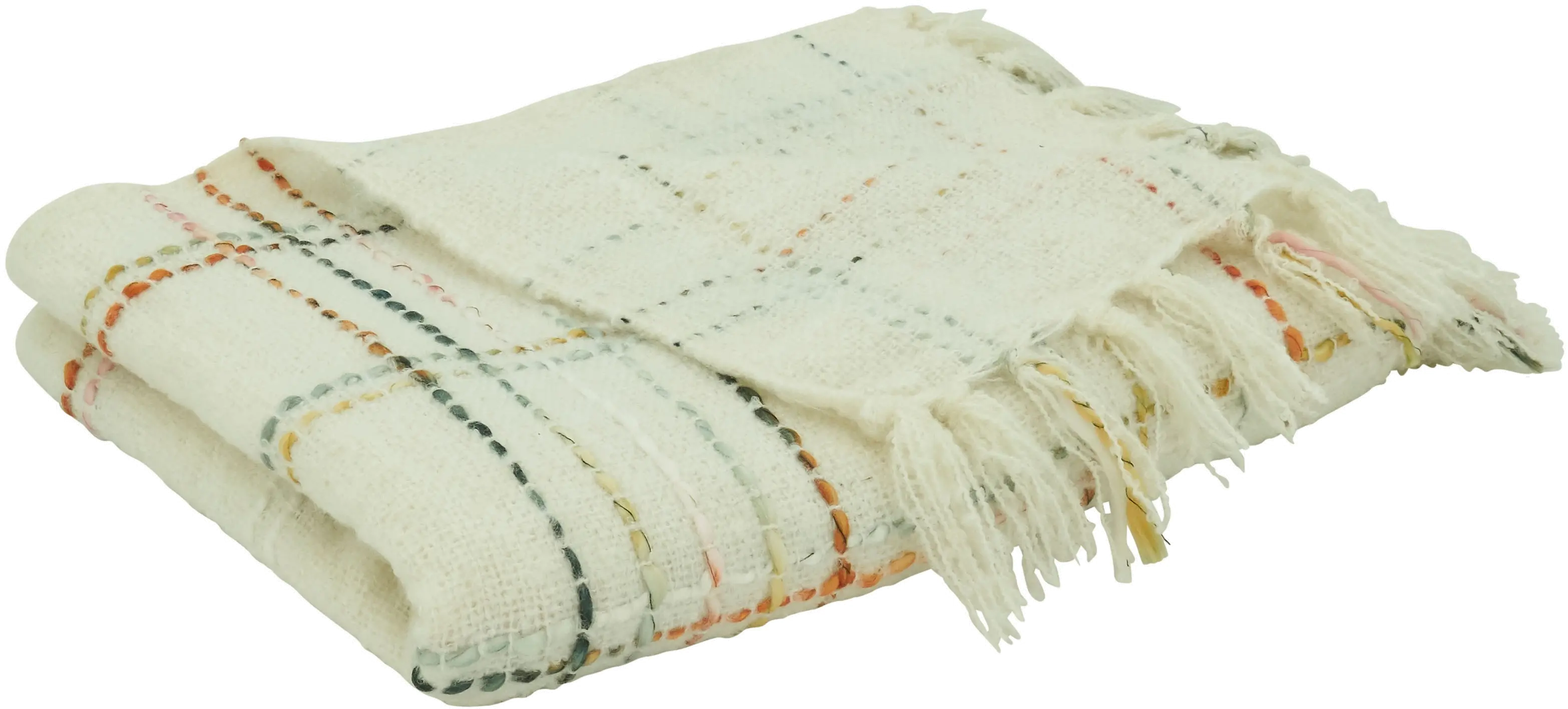 Crosshatch Spring Throw Blanket-3
