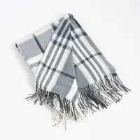 Blue Plaid Design Throw