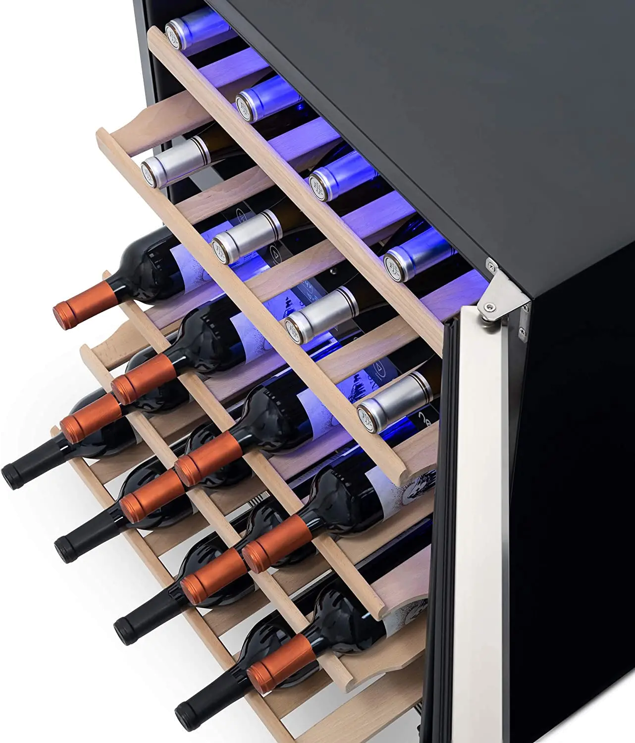 NWC046SS01 Newair Built-in 46 Bottle Dual Zone Compressor Wine Fridge - Stainless Steel-5