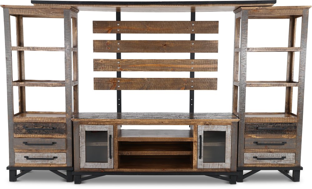 Loft Brown Entertainment Wall