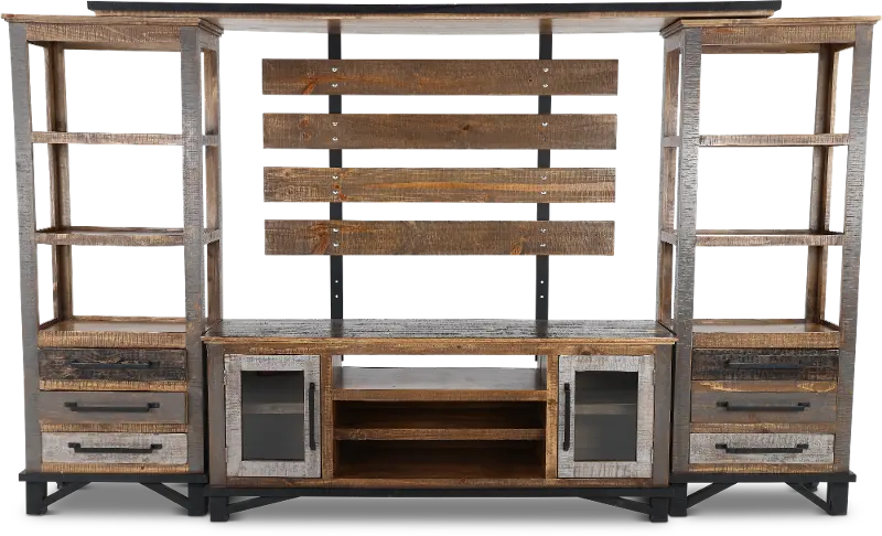 Loft Brown Entertainment Wall