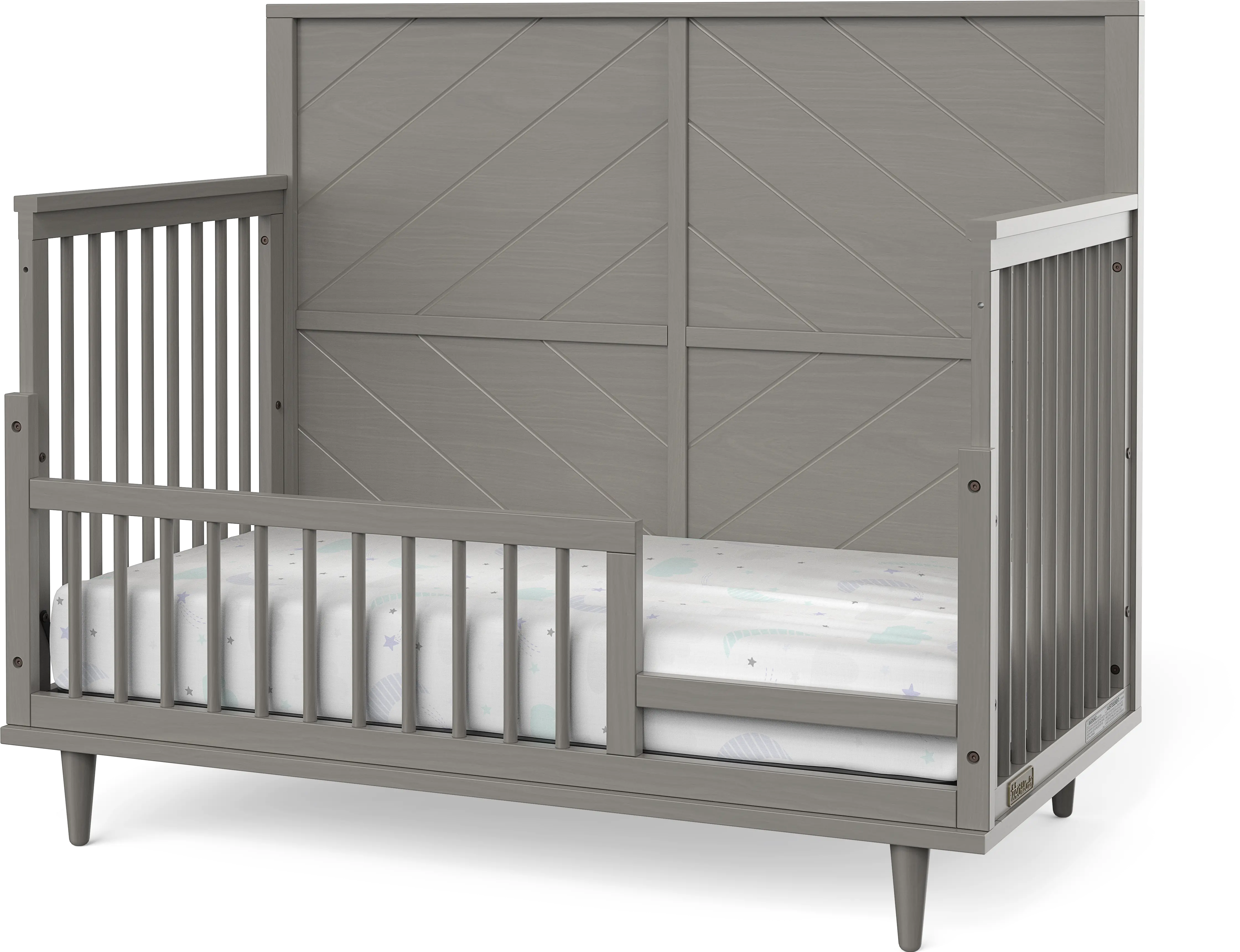 F09502.41 Lunar Gray Guard Rail for Surrey Hill & Cranbrook Cribs-3