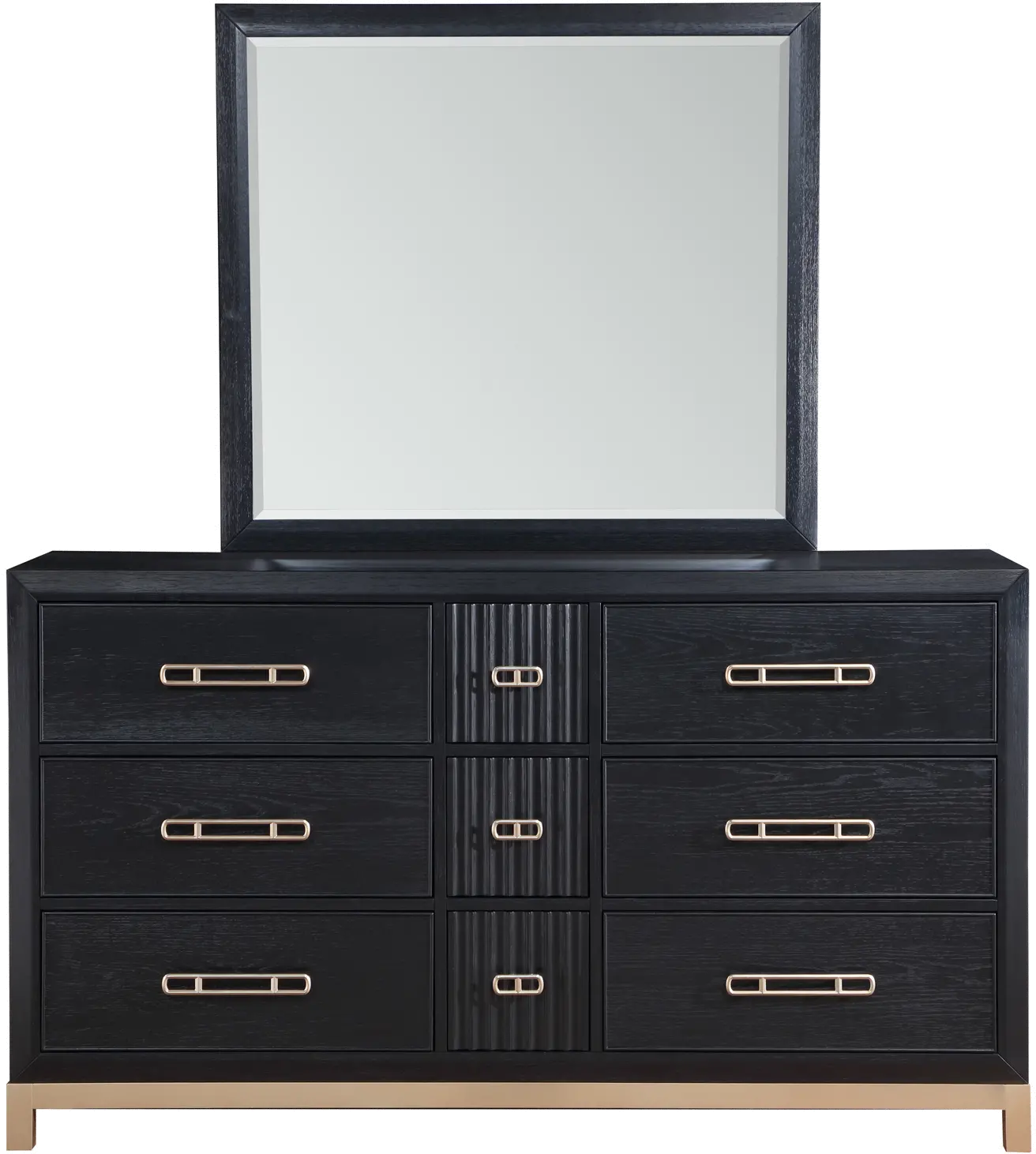 Charlotte Black and Gold Dresser-2