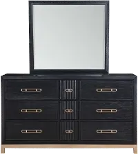 Charlotte Black and Gold Dresser