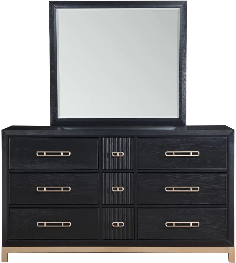 Charlotte Black and Gold Dresser