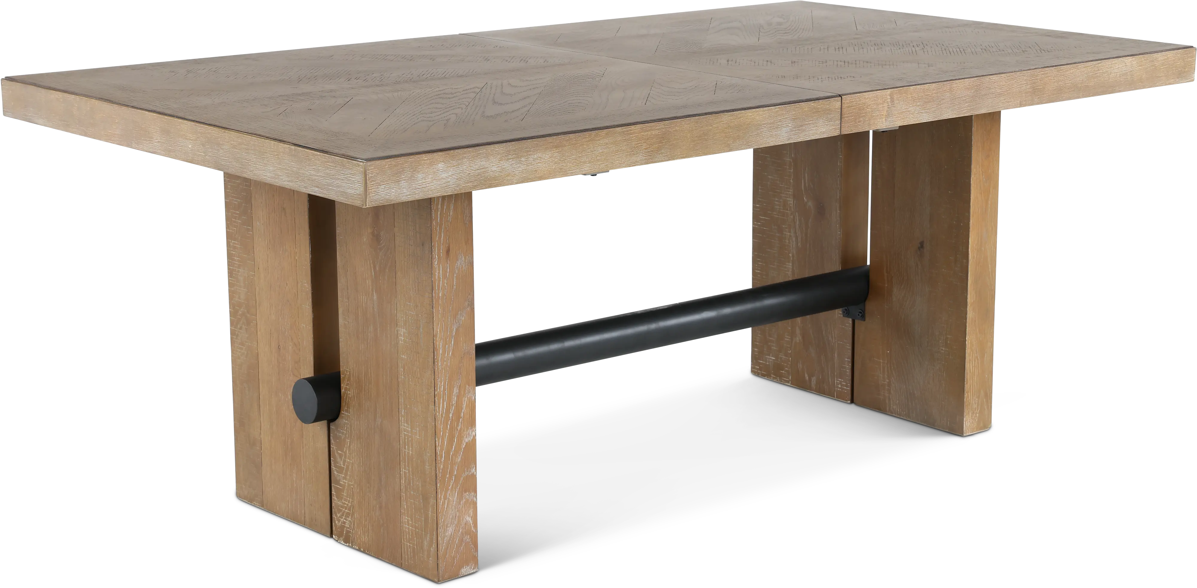 Loft Harbor Weathered Oak Dining Table-1