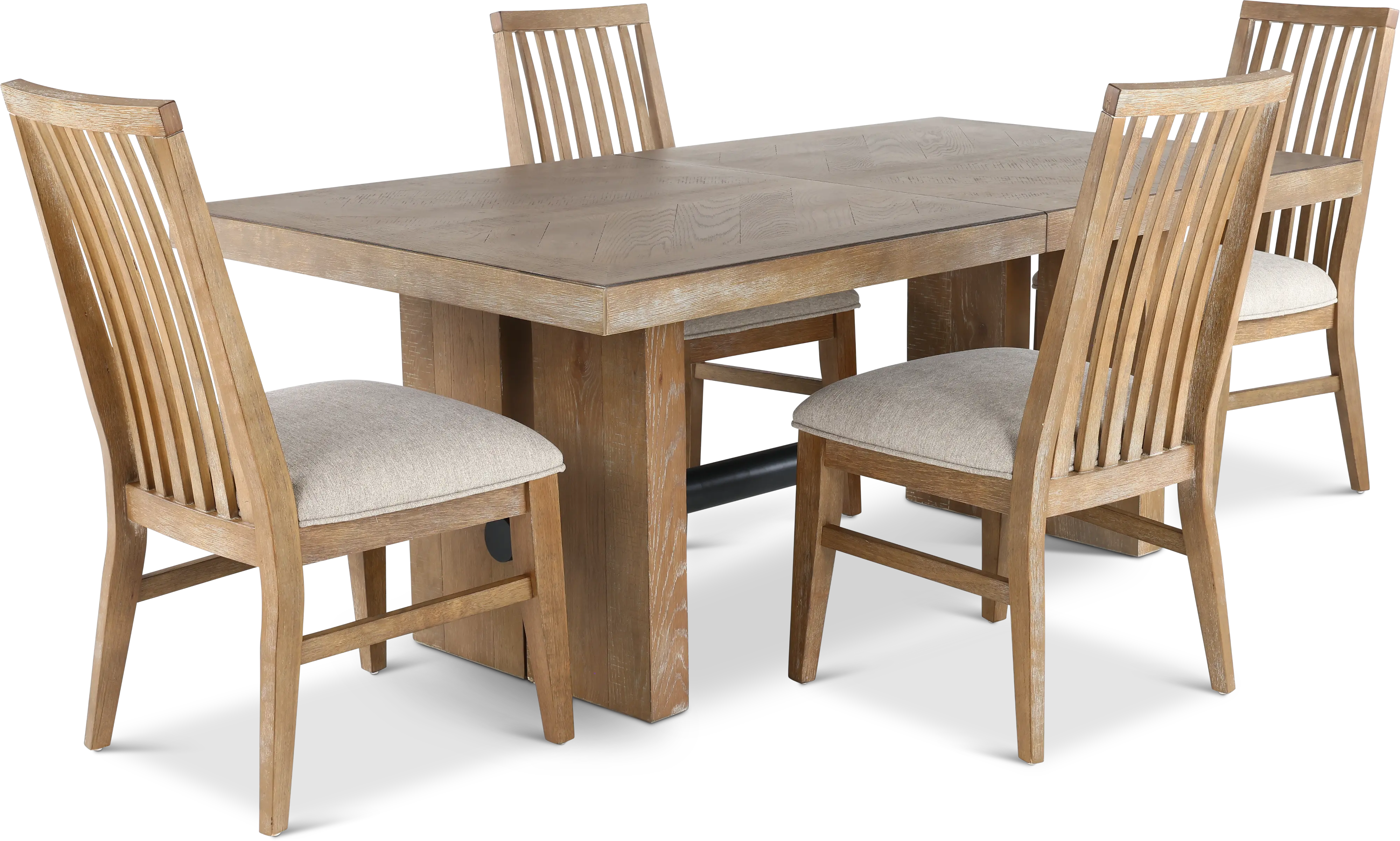 Loft Harbor Weathered Oak 5 Piece Dining Set-1