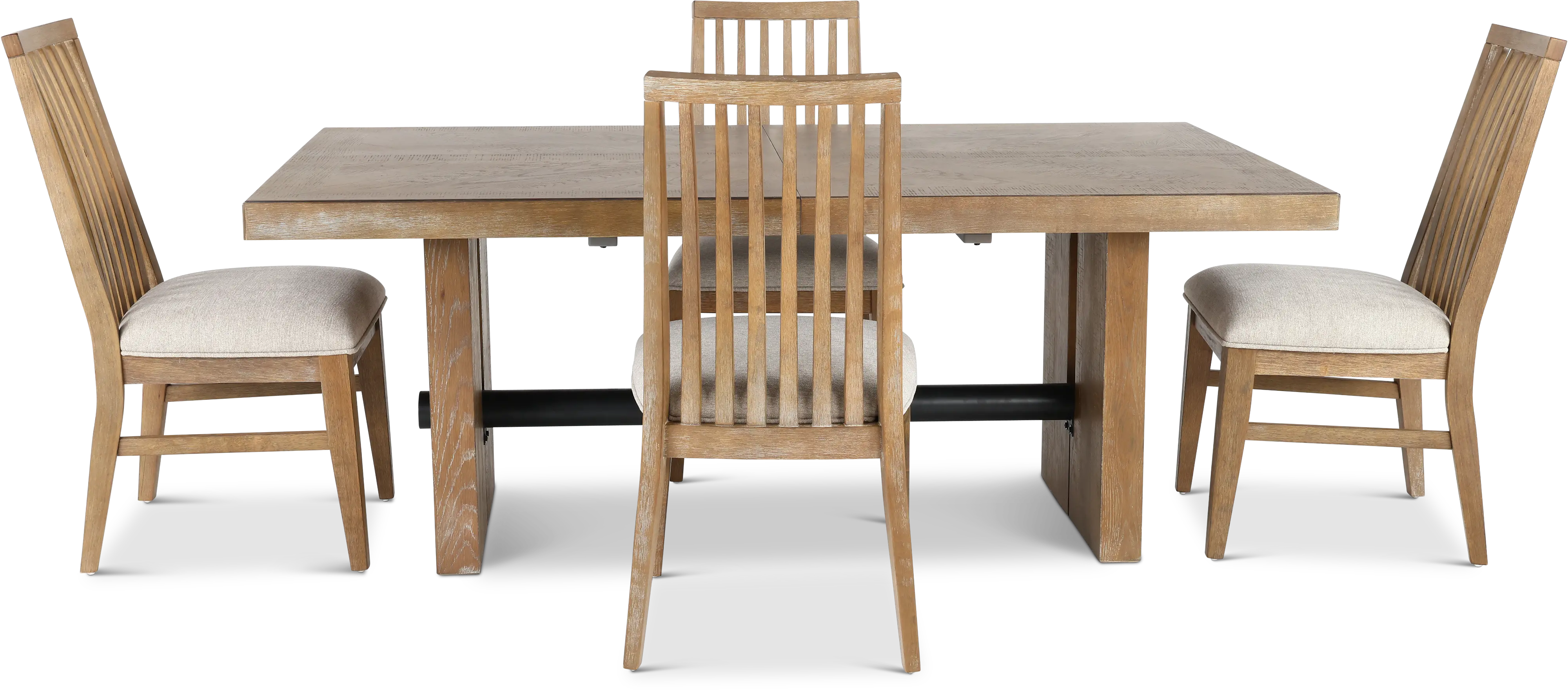 Loft Harbor Weathered Oak 5 Piece Dining Set-4