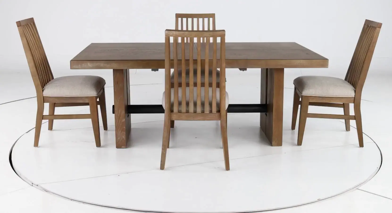 Loft Harbor Weathered Oak 5 Piece Dining Set-5
