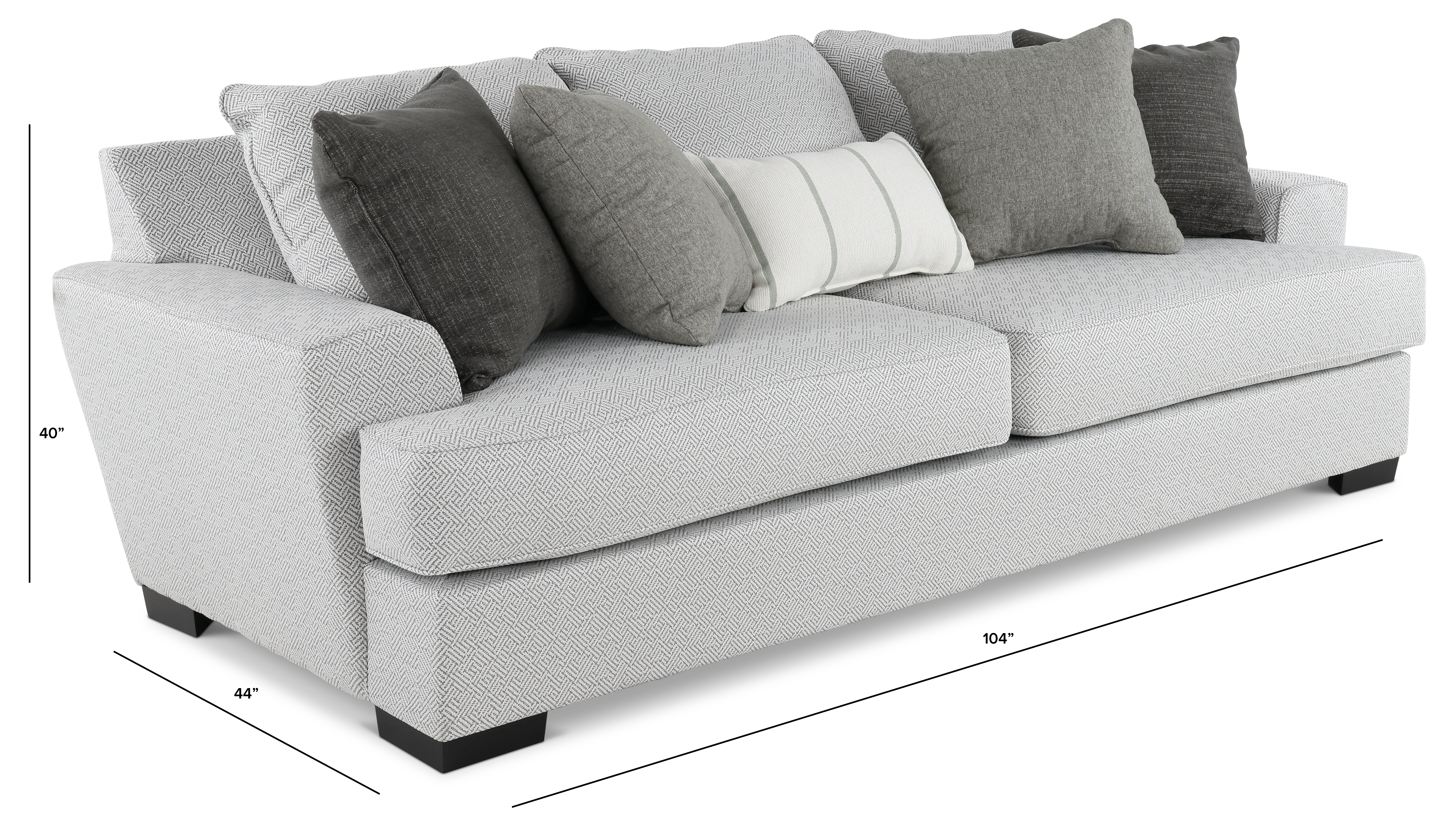 RENEGADE2 SOFA TAGLINE PEWTER Renegade Pewter Gray Sofa-3