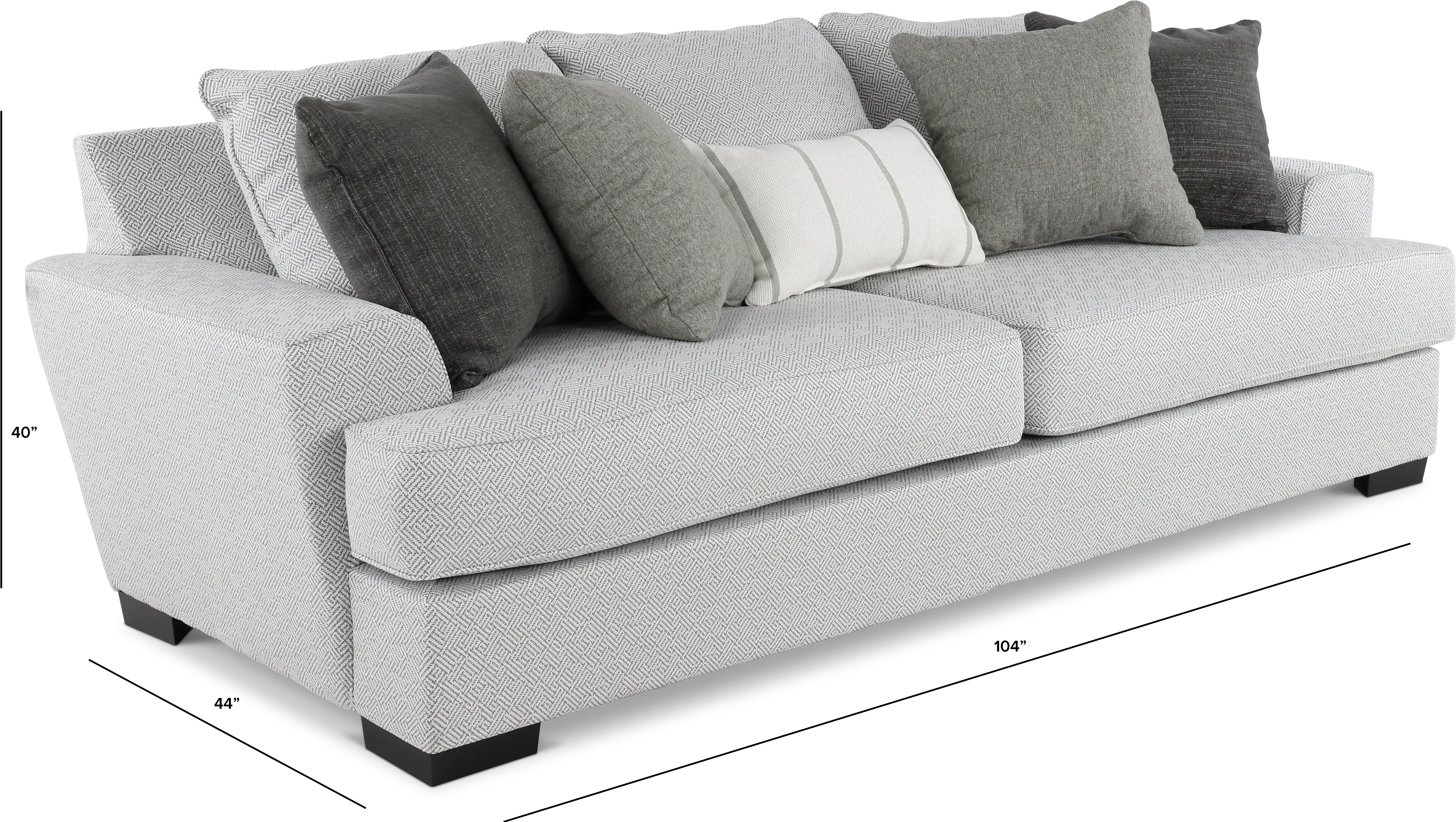 RENEGADE2 SOFA TAGLINE PEWTER Renegade Pewter Gray Sofa-3