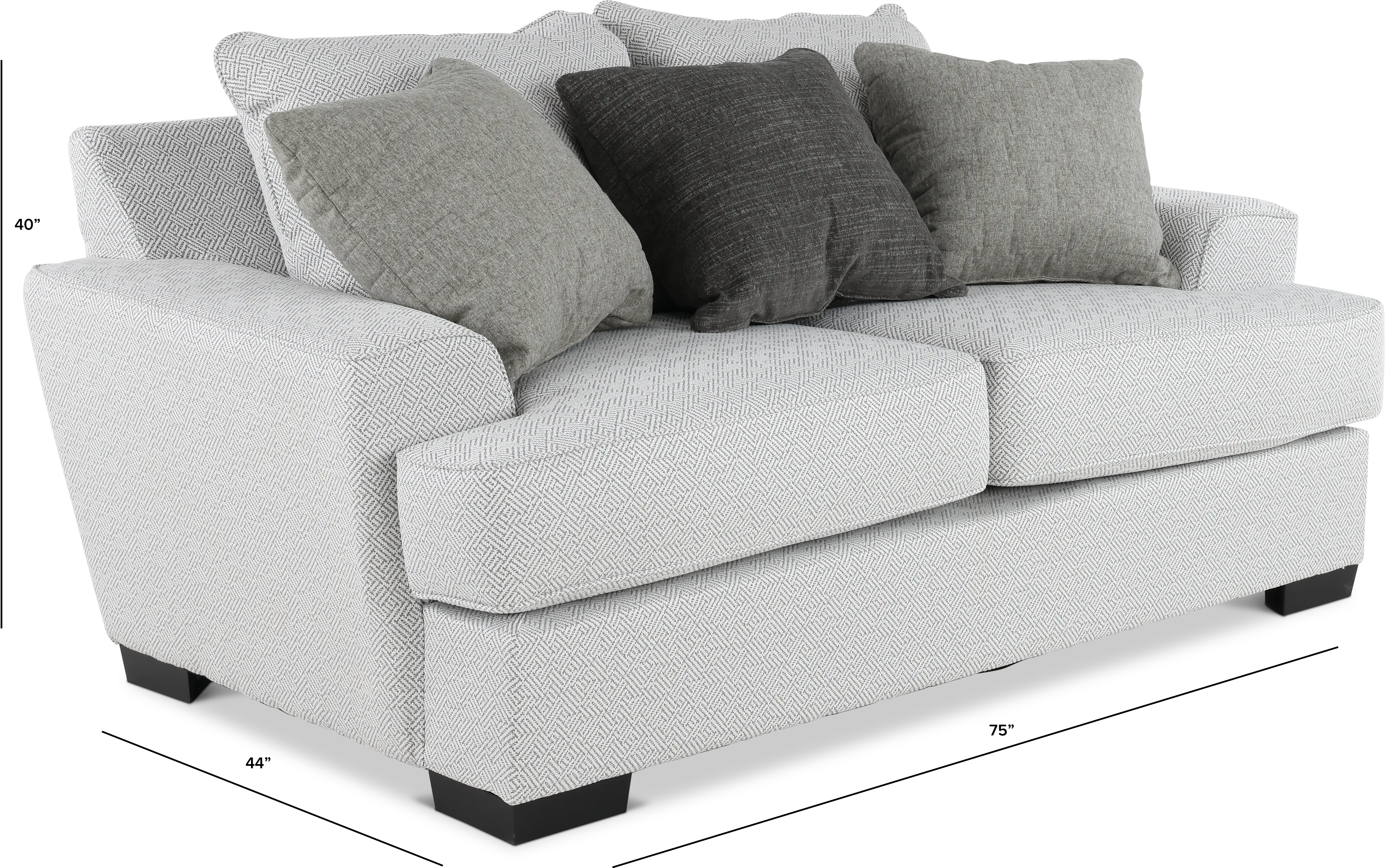 RENEGADE2/LOVE/PWTR Renegade Gray Loveseat-3