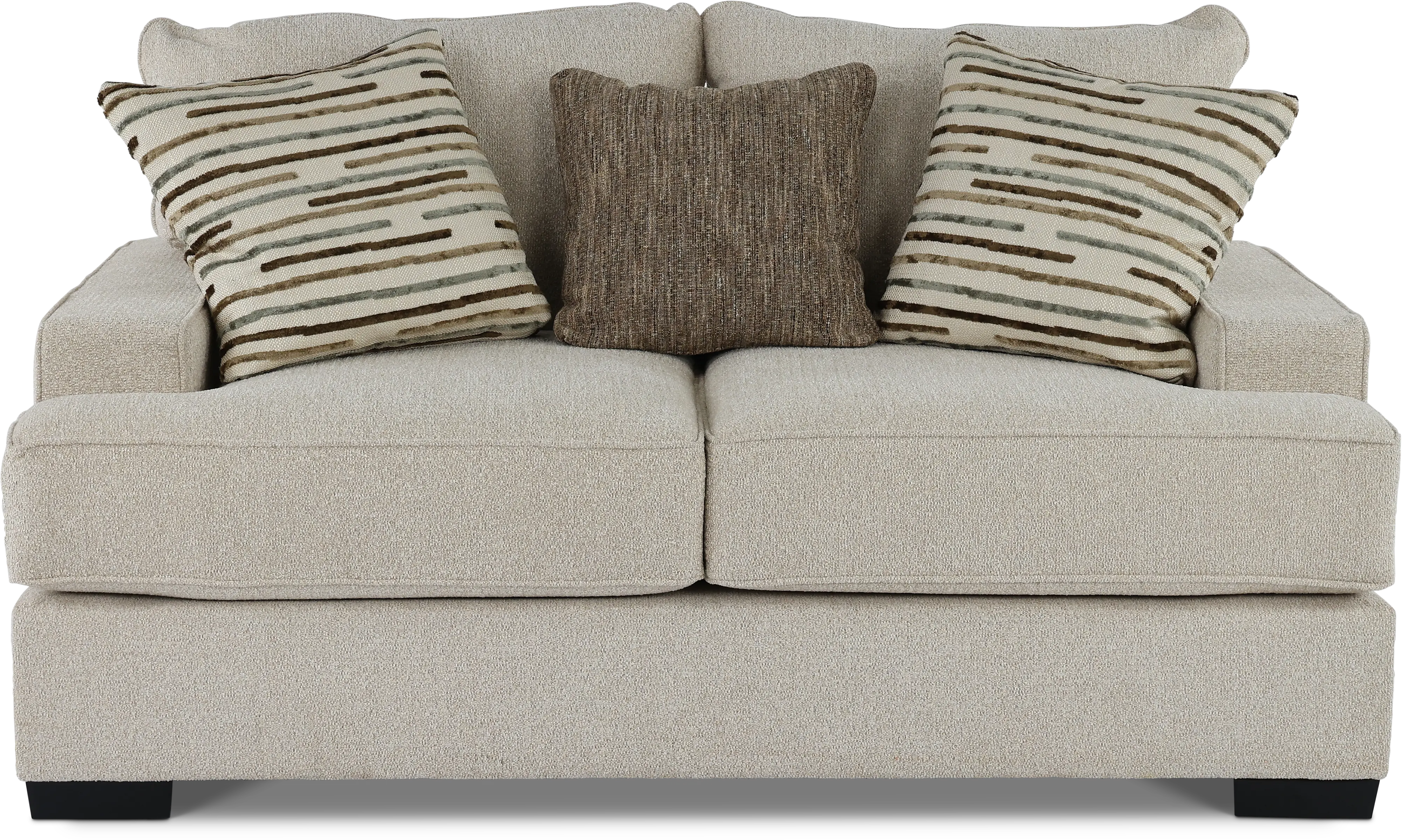 RAVEN3 LOVESEAT METEOR SAND Raven Sand Beige Loveseat-1