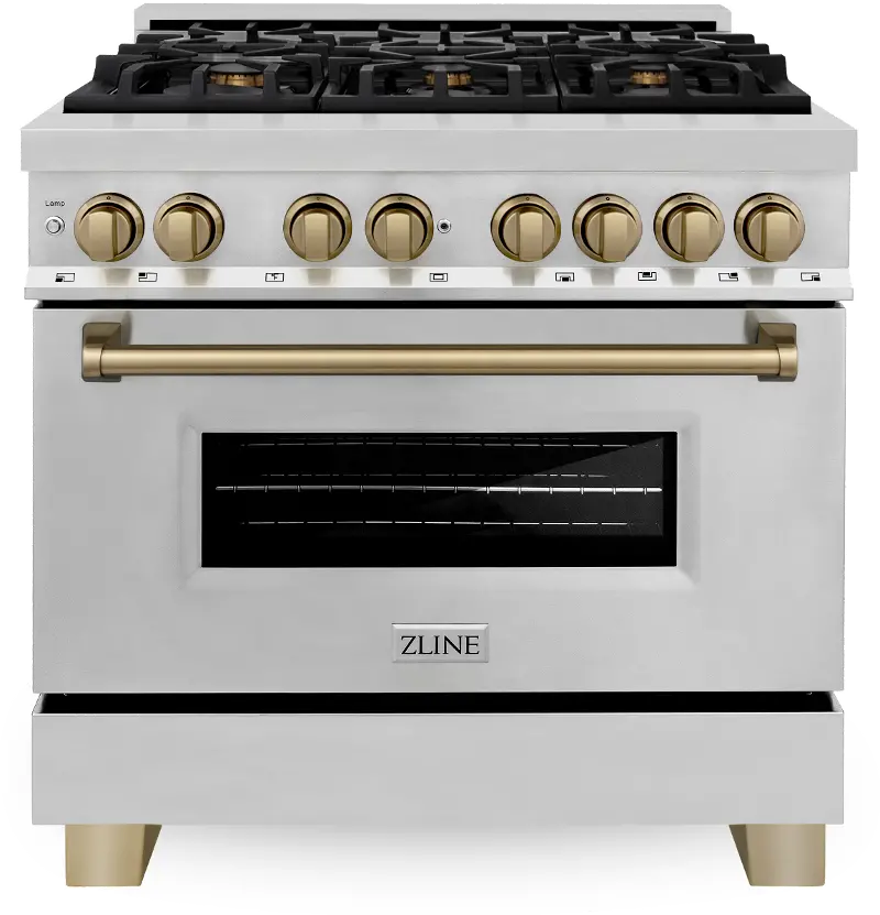 ZLINE Autograph Edition 4.6 cu ft Dual Fuel Range - Stainless Steel