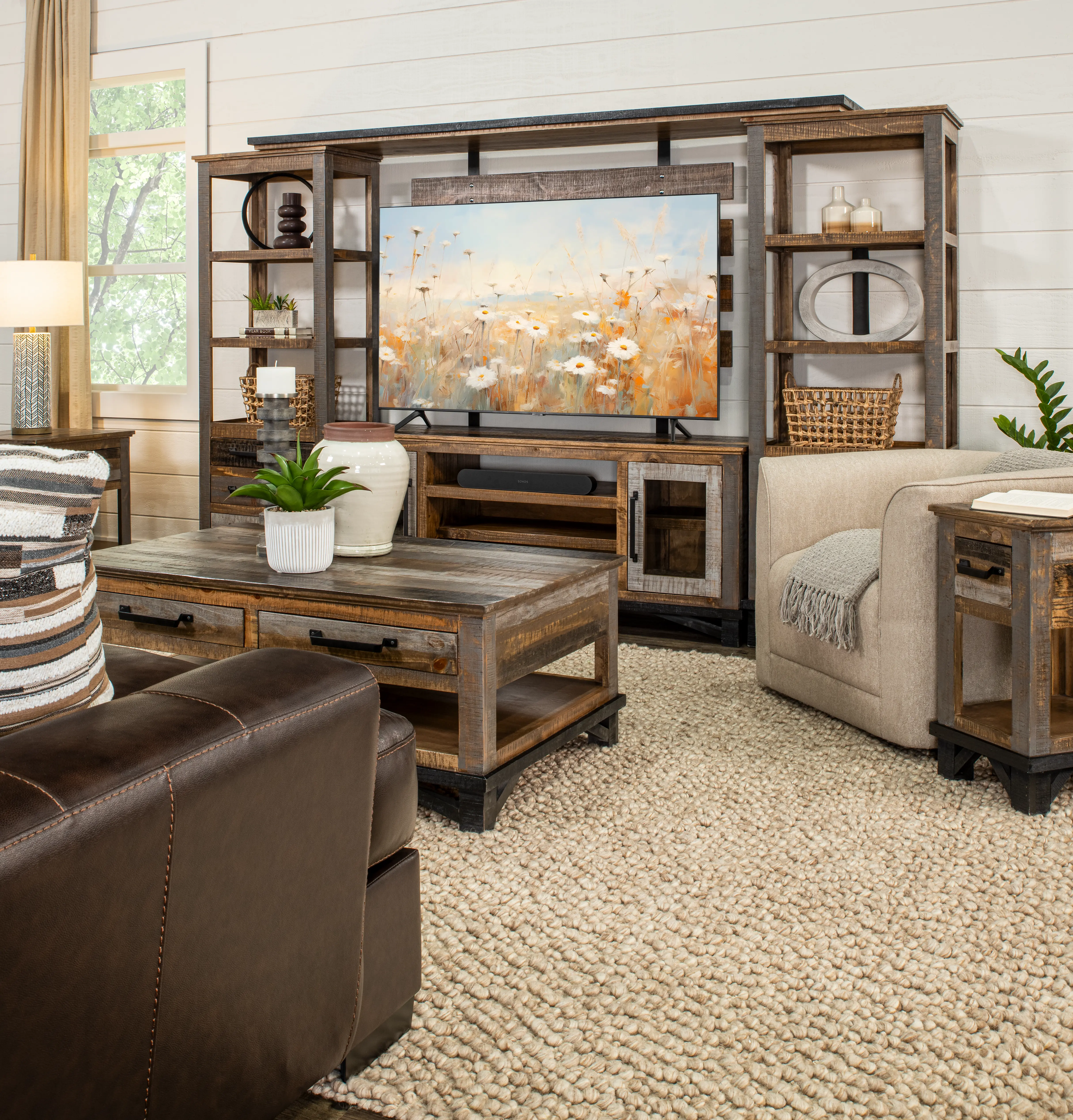 Loft Brown Coffee Table-11