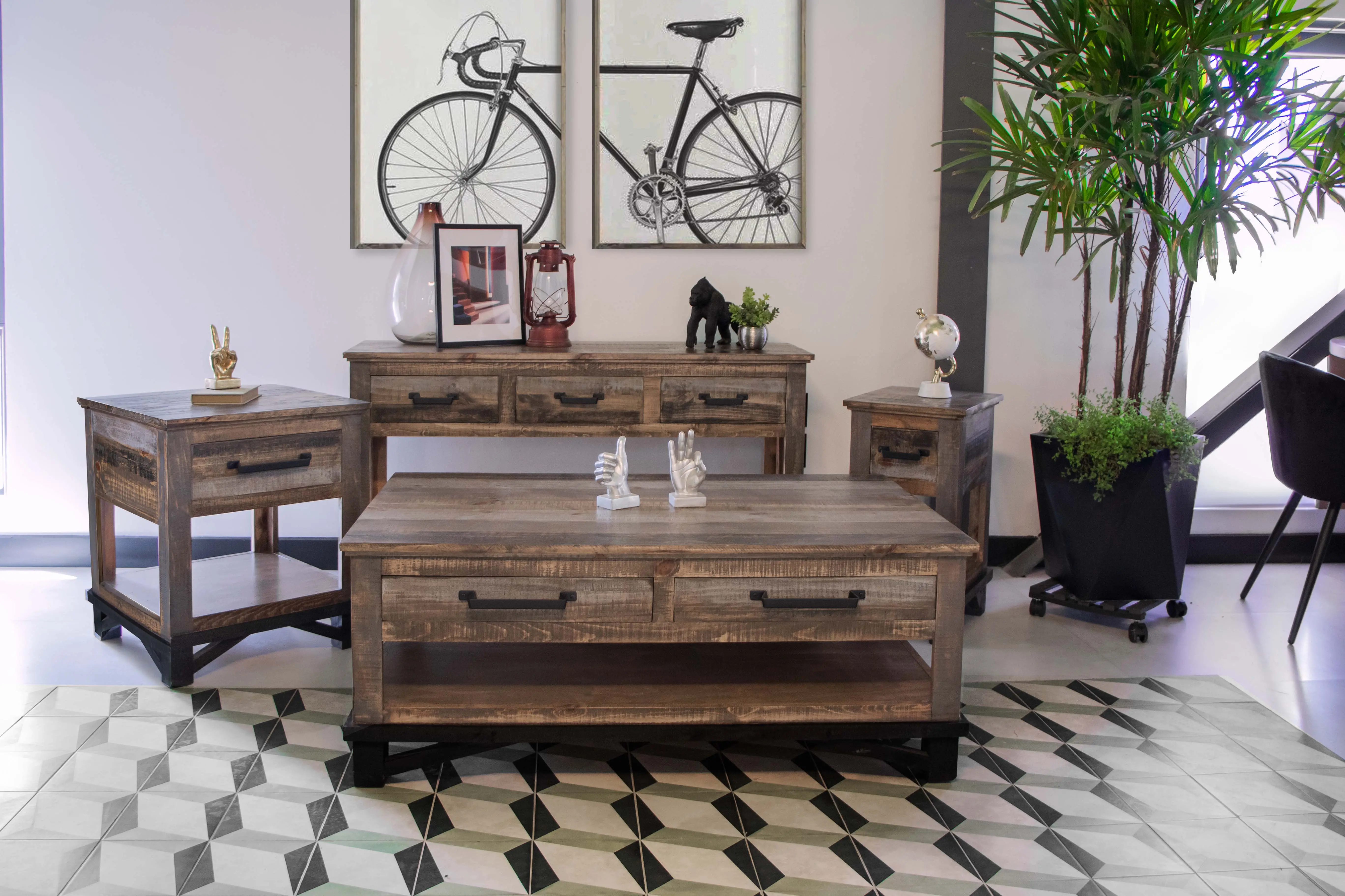 Loft Brown Coffee Table-2